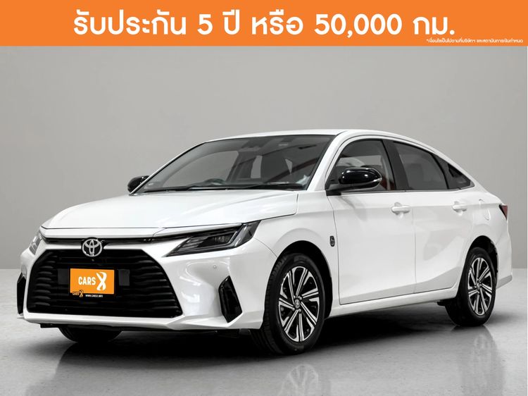 Toyota Yaris ATIV 2022 1.2 Premium Luxury Sedan เบนซิน ไม่ติดแก๊ส เกียร์อัตโนมัติ ขาว