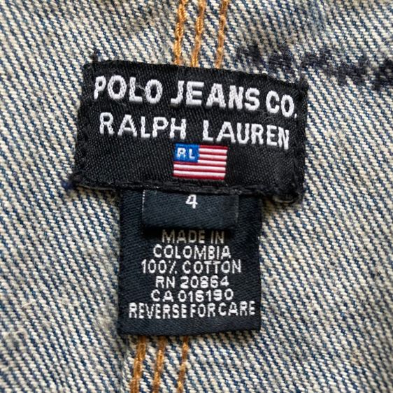 เสื้อแจ็คเก็ตยีนส์ POLO RALPH LAUREN แท้ 💯 size วัดจริงขนาด อก 18 ยาว 19 นิ้ว สภาพดีมาก ปกลูฟูก ผ้าสีเฟดสวย ตัดเย็บดีมาก ดีเทลสวย รูปที่ 5
