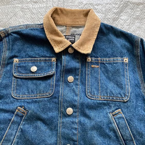 เสื้อแจ็คเก็ตยีนส์ POLO RALPH LAUREN แท้ 💯 size วัดจริงขนาด อก 18 ยาว 19 นิ้ว สภาพดีมาก ปกลูฟูก ผ้าสีเฟดสวย ตัดเย็บดีมาก ดีเทลสวย รูปที่ 2