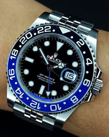 Rolex GMT MASTER Il Batman Jubilee Ref 126710BLNR 40mm