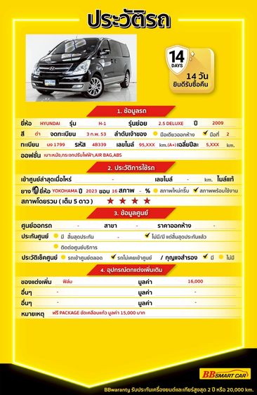 Hyundai H-1 2009 2.5 Deluxe Utility-car ดีเซล ไม่ติดแก๊ส เกียร์อัตโนมัติ ดำ รูปที่ 2