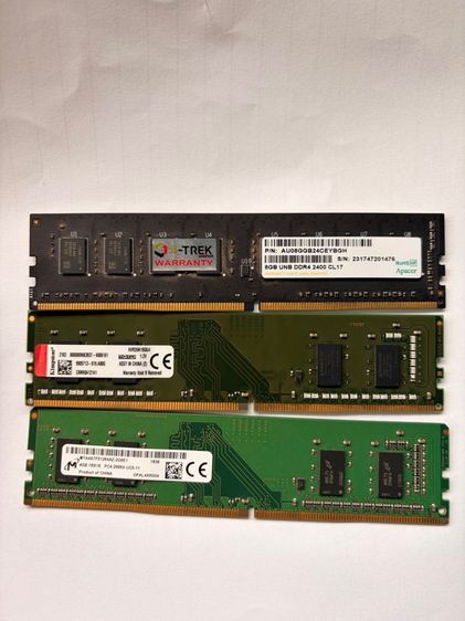 ที่เก็บข้อมูลและเมมโมรี่การ์ด ram ddr4 8gb1ตัว 4gb2ตัว