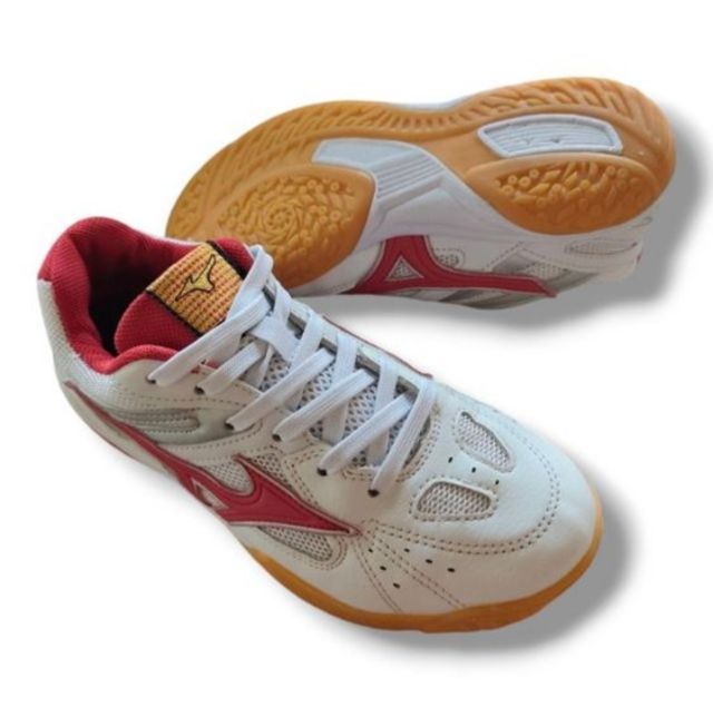 ผู้หญิง ขาว รองเท้าแบดมินตัน mizuno แบดมินตัน 37 23 cm