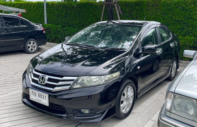 Honda City 2012 1.5 S i-VTEC Sedan เบนซิน ไม่ติดแก๊ส เกียร์ธรรมดา ดำ รูปที่ 2