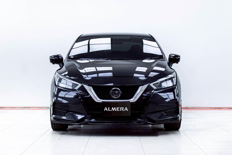 Nissan Almera 2021 1.0 V Sedan เบนซิน ไม่ติดแก๊ส เกียร์อัตโนมัติ ดำ รูปที่ 4