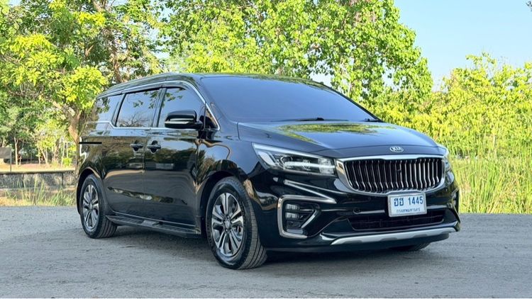Kia Grand Carnival 2019 2.2 SXL Van ดีเซล ไม่ติดแก๊ส เกียร์อัตโนมัติ ดำ รูปที่ 3
