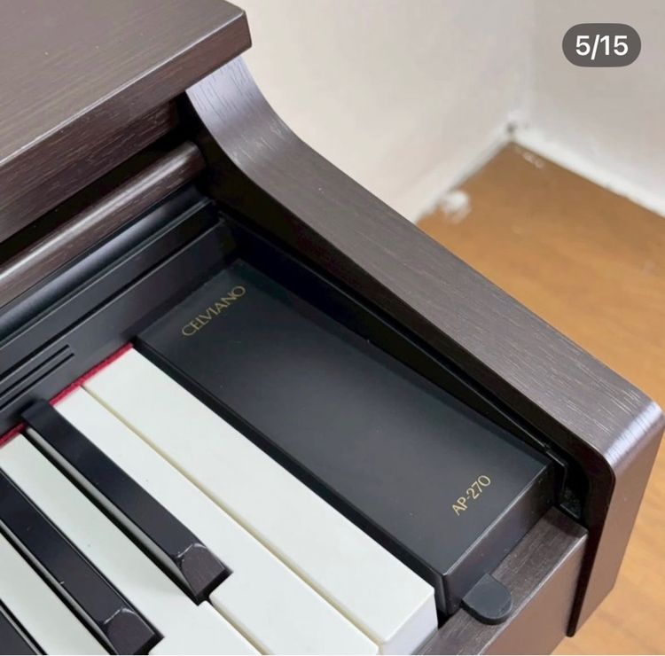 🔥Casio CELVIANO AP-270  เปียโนไฟฟ้า วัสดุดีแข็งแรงน่าใช้แนะนําเลยคะสภาพโดยรวมยังดีมาก ๆ อาจมีร่องรอยการใช้งานเดิมมาบ้างเล็กน้อย รูปที่ 5