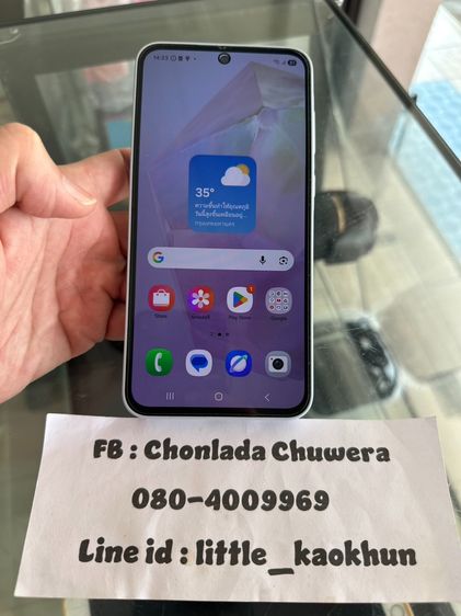 อื่นๆ 128 GB Samsung A35 5G Ram 8 rom 128 สีฟ้าขาว สภาพสวย เดิมๆ ไร้รอย ลื่นๆ กล้องแจ่ม ราคาดี (นิคมลำพูน)