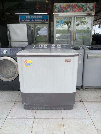 ฝาบน 2 ถัง LG ขายเครื่องซักผ้ามือสองยี่ห้อแอลจีขนาดเก้ากิโล 2990 บาท