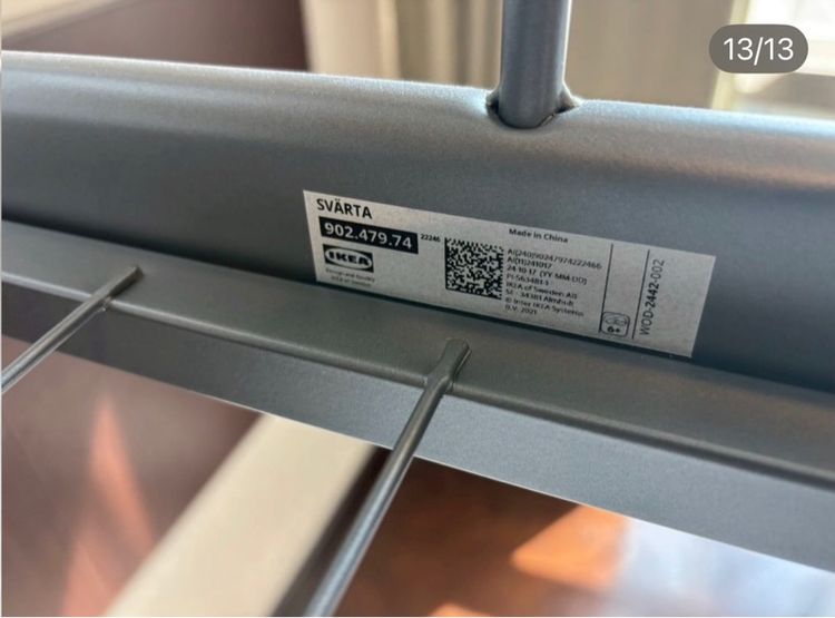 🔥IKEA SVARTA AFJALL×2  เตียงนอนสำหรับเด็กวัสดุดีแข็งแรงน่าใช้แนะเลยค่า อาจมีร่องรอยการใช้งานเดิมมาบ้าง ให้ทั้งชุดเลยค่ะ รูปที่ 13