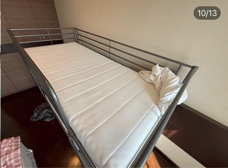 🔥IKEA SVARTA AFJALL×2  เตียงนอนสำหรับเด็กวัสดุดีแข็งแรงน่าใช้แนะเลยค่า อาจมีร่องรอยการใช้งานเดิมมาบ้าง ให้ทั้งชุดเลยค่ะ รูปที่ 10