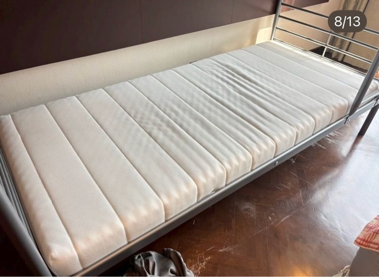 🔥IKEA SVARTA AFJALL×2  เตียงนอนสำหรับเด็กวัสดุดีแข็งแรงน่าใช้แนะเลยค่า อาจมีร่องรอยการใช้งานเดิมมาบ้าง ให้ทั้งชุดเลยค่ะ รูปที่ 8