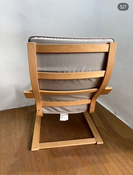 🔥 IKEA POÄNG พัวแอง อาร์มแชร์, วีเนียร์เบิร์ช ฮิลลาเรียด แอนทรา สภาพดีแข็งน่าใช้แนะนำเลยค่า  รูปที่ 5