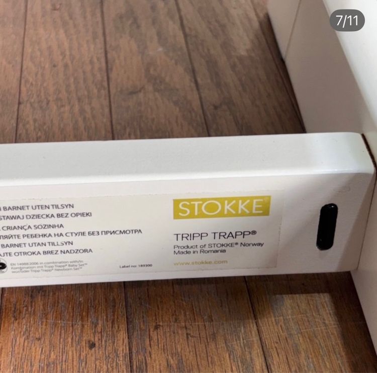 🔥STOKKE  เก้าอี้สำหรับเด็กวัสดุดีแข็งแรงน่าใช้แนะนำเลยค่ะสภาพโดยรวมดียังดี สภาพพอกันค่ะมีร่องรอยการใช้งานเดิมมา รูปที่ 7