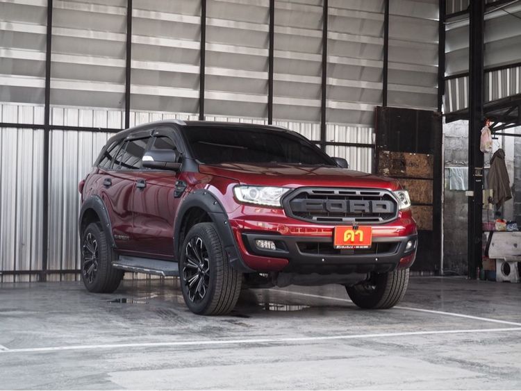 Ford Everest 2019 2.0 Titanium Plus Utility-car ดีเซล ไม่ติดแก๊ส เกียร์อัตโนมัติ แดง รูปที่ 2
