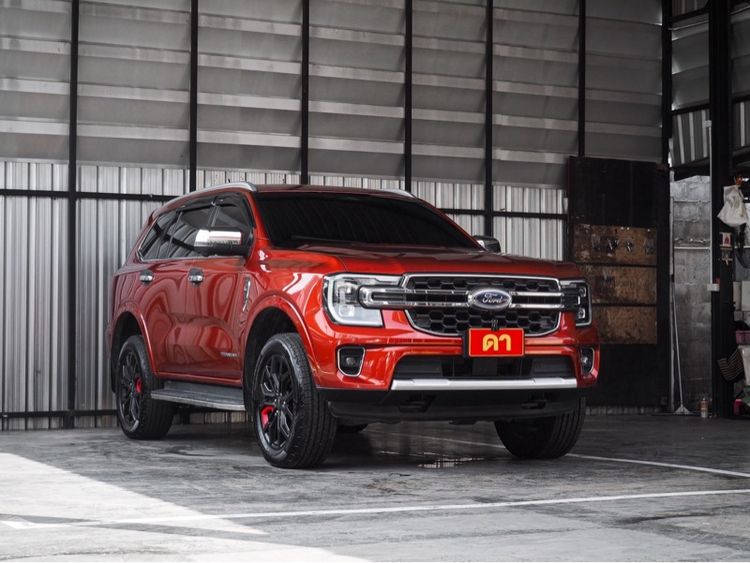 Ford Everest 2022 2.0 Bi-Turbo Titanium+ 4WD Utility-car ดีเซล ไม่ติดแก๊ส เกียร์อัตโนมัติ แดง รูปที่ 2