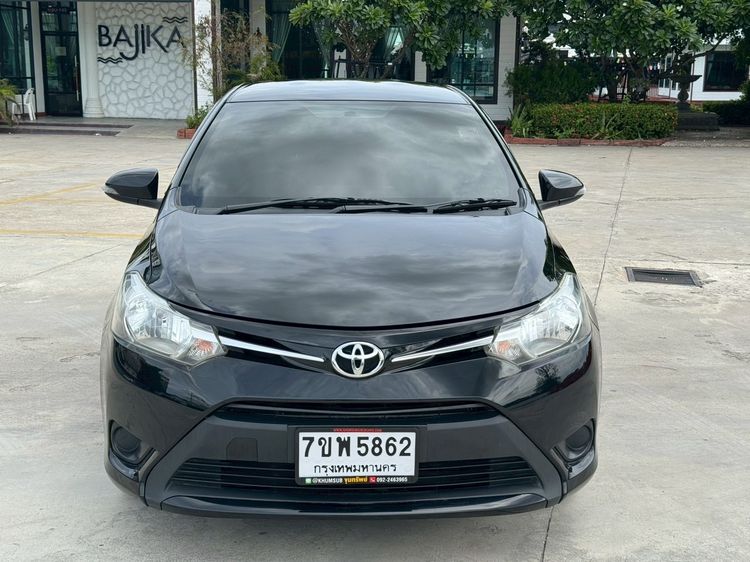 Toyota Vios 2015 1.5 E Sedan เบนซิน ไม่ติดแก๊ส เกียร์อัตโนมัติ ดำ รูปที่ 2