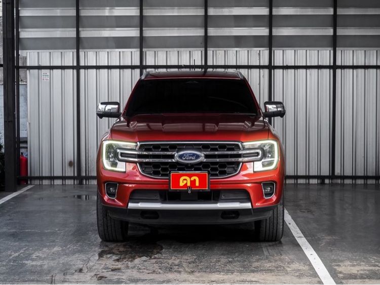 Ford Everest 2023 2.0 Bi-Turbo Titanium+ Utility-car ดีเซล ไม่ติดแก๊ส เกียร์อัตโนมัติ ส้ม รูปที่ 3