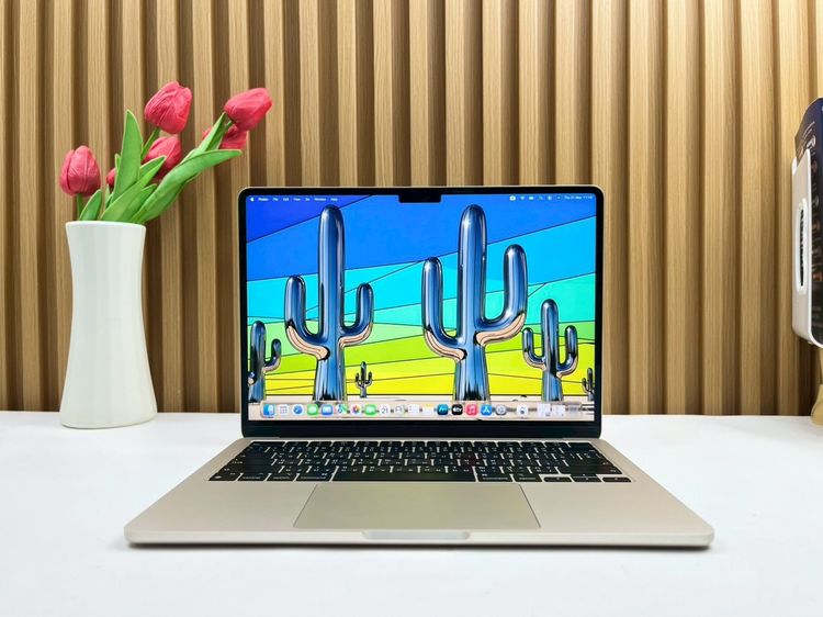 แมค โอเอส 8 กิกะไบต์ อื่นๆ ไม่ใช่ MacBook Air 13.6-inch M2 2022 Ram8GB SSD512GB Starlight apple care+ 1 September 2026