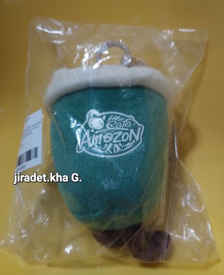 พวงกุญแจตุ๊กตาแก้วกาแฟ  Cafe Amazon สินค้าใหม่ พร้อมเชือกคล้อง สินค้าพรีเมี่ยม (Limited)