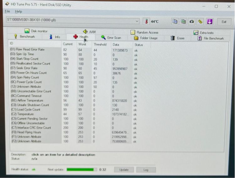 ฮาร์ดดิสก์ HDD 10TB  Seagate Skyhawk Ai  รูปที่ 4