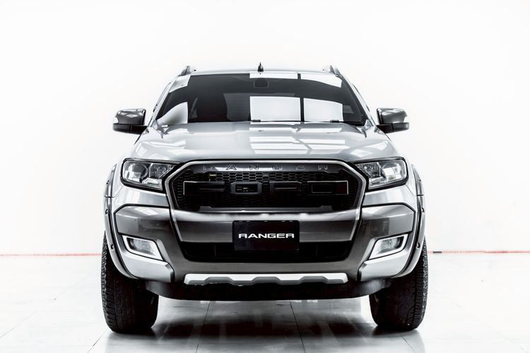 Ford Ranger 2016 2.2 Hi-Rider Wildtrak Pickup ดีเซล ไม่ติดแก๊ส เกียร์อัตโนมัติ เทา รูปที่ 4