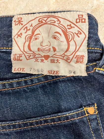 ฟ้า ขายevisu ขาสั้นแท้เอว34 made in japan