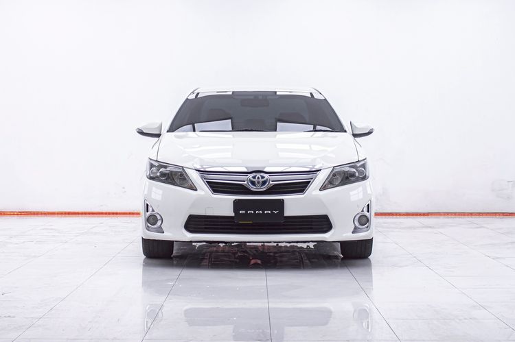 Toyota Camry 2014 2.5 HV Premium Sedan ไฮบริด ไม่ติดแก๊ส เกียร์อัตโนมัติ ขาว รูปที่ 4