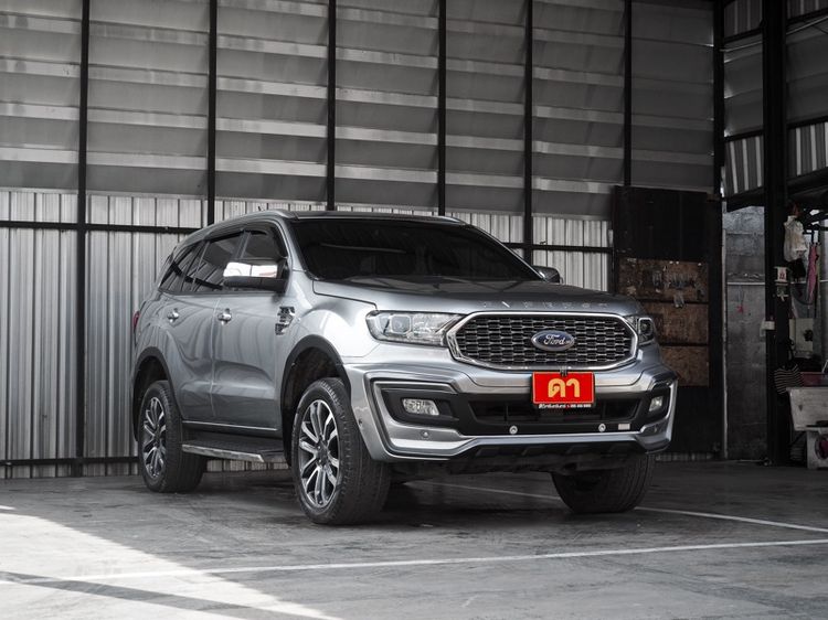 Ford Everest 2023 2.0 Titanium Plus Utility-car ดีเซล ไม่ติดแก๊ส เกียร์อัตโนมัติ เทา รูปที่ 2