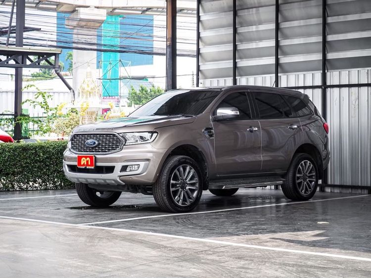 Ford Everest 2021 2.0 Titanium Plus Utility-car ดีเซล ไม่ติดแก๊ส เกียร์อัตโนมัติ น้ำตาล