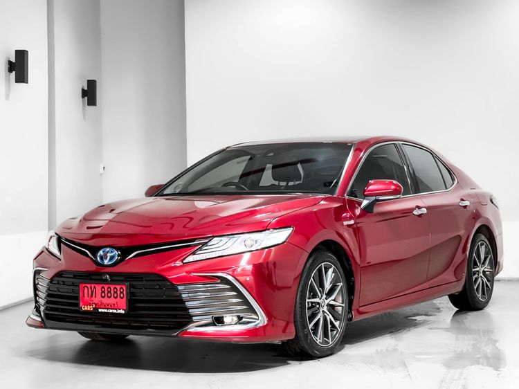 รถ Toyota Camry 2.5 HEV Premium Luxury สี แดง