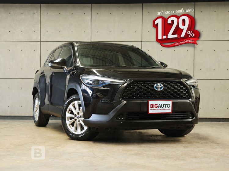 รถ Toyota Corolla Cross 1.8 Hybrid Smart สี ดำ