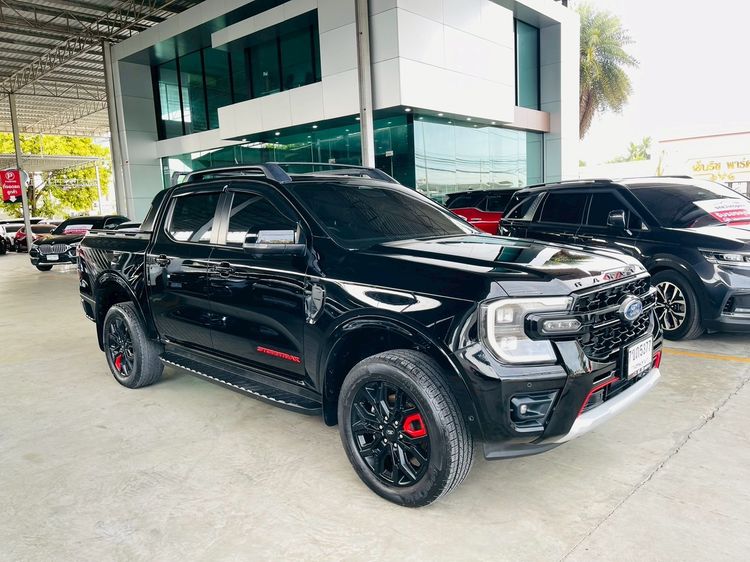 Ford Ranger 2024 2.0 Bi-Turbo Hi-Rider Storntrak Pickup ดีเซล ไม่ติดแก๊ส เกียร์อัตโนมัติ ดำ รูปที่ 2