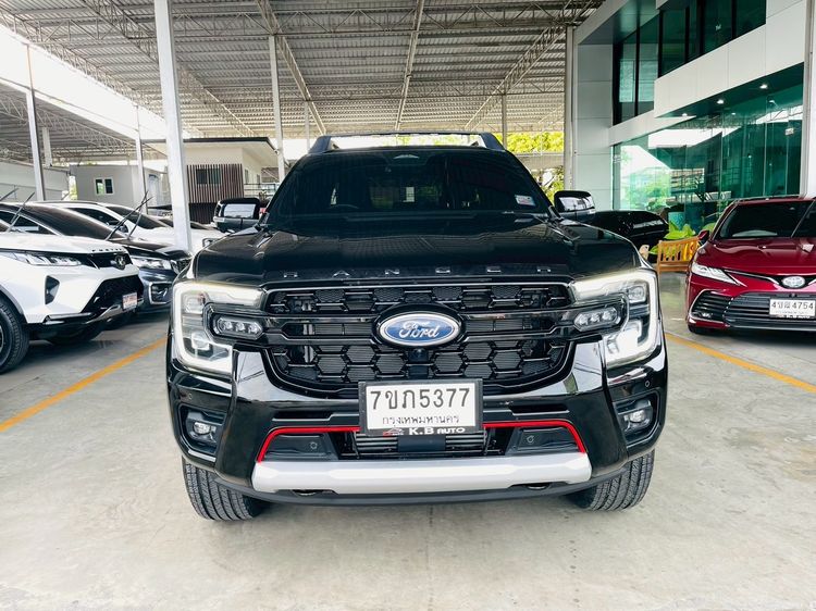 Ford Ranger 2024 2.0 Bi-Turbo Hi-Rider Storntrak Pickup ดีเซล ไม่ติดแก๊ส เกียร์อัตโนมัติ ดำ รูปที่ 3