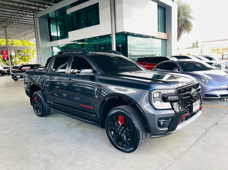 Ford Ranger 2023 2.0 Bi-Turbo Hi-Rider Storntrak Pickup ดีเซล ไม่ติดแก๊ส เกียร์อัตโนมัติ เทา รูปที่ 2