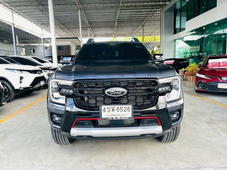 Ford Ranger 2023 2.0 Bi-Turbo Hi-Rider Storntrak Pickup ดีเซล ไม่ติดแก๊ส เกียร์อัตโนมัติ เทา รูปที่ 3