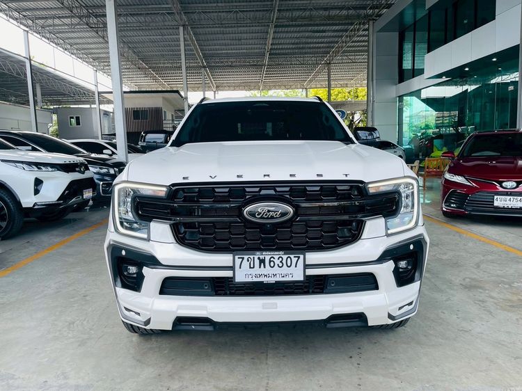 Ford Everest 2024 2.0 Turbo Titanium Sport Utility-car ดีเซล ไม่ติดแก๊ส เกียร์อัตโนมัติ ขาว รูปที่ 3