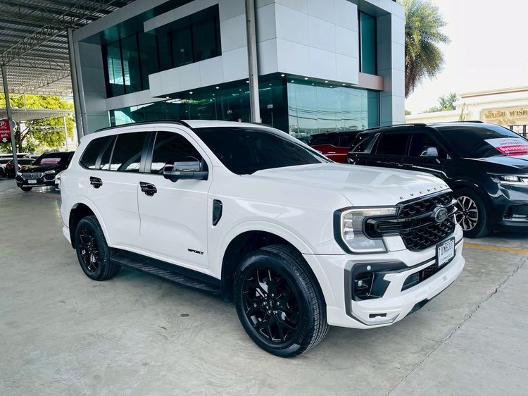 Ford Everest 2024 2.0 Turbo Titanium Sport Utility-car ดีเซล ไม่ติดแก๊ส เกียร์อัตโนมัติ ขาว รูปที่ 2