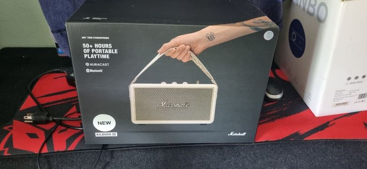 ลำโพง Marshall คิวเบิร์น 3 ปนะกันครบ