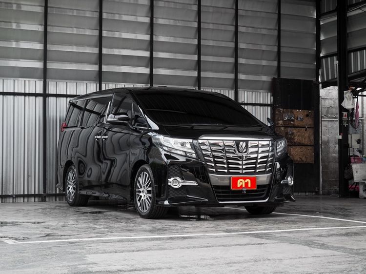 Toyota Alphard 2018 2.5 S C-Package Utility-car เบนซิน ไม่ติดแก๊ส เกียร์อัตโนมัติ ดำ รูปที่ 2