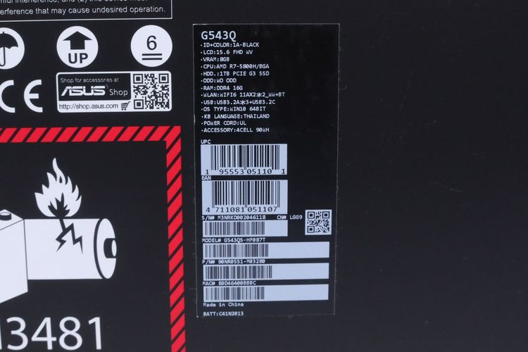 ASUS ROG STRIX SCAR 15 G543QS RYZEN 7 5800H+RTX3080 RAM16.1TB รูปที่ 17