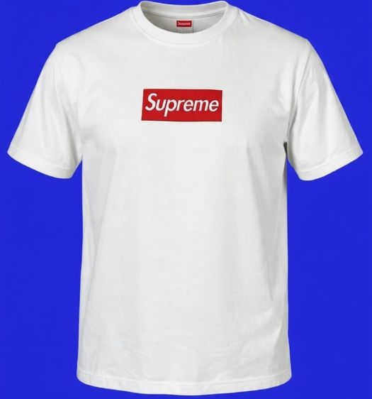 เสื้อทีเชิ้ต EU 40 ขาว แขนสั้น “Supreme Box Logo T-Shirt” Bogo Tee
