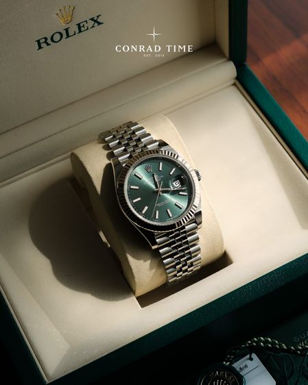 New Rolex Datejust 126334 Mint Green Dial Jubilee 2026 41mm. Fullset 100