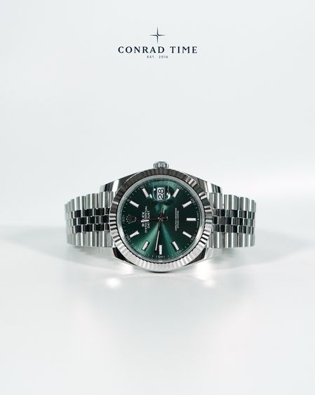 New Rolex Datejust 126334 Mint Green Dial Jubilee 2026 41mm. Fullset 100 รูปที่ 6
