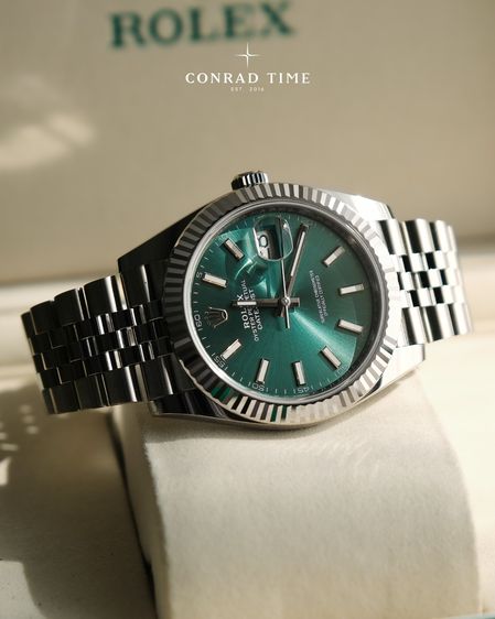 New Rolex Datejust 126334 Mint Green Dial Jubilee 2026 41mm. Fullset 100 รูปที่ 2