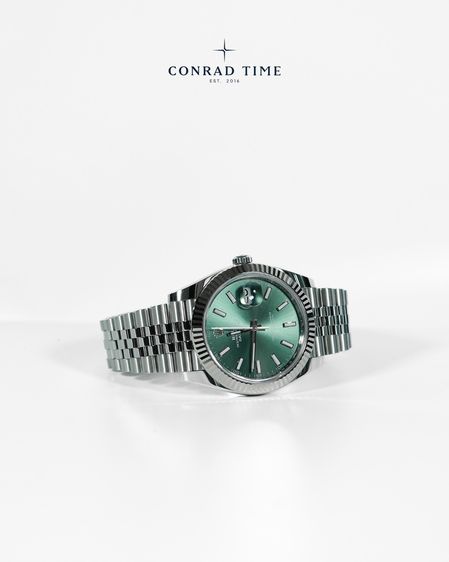 New Rolex Datejust 126334 Mint Green Dial Jubilee 2026 41mm. Fullset 100 รูปที่ 7
