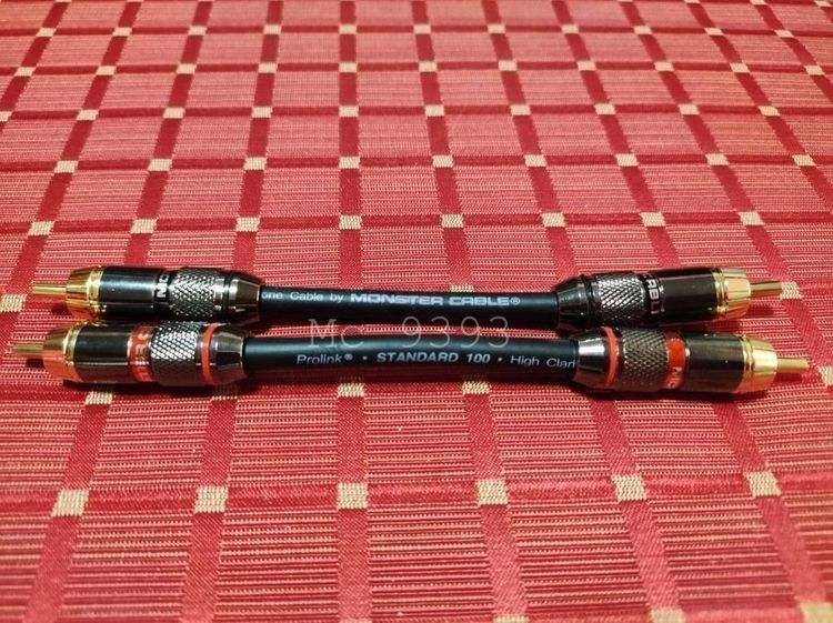 สาย Monster Cable Receiver Integrated Amp RCA Audio Cable Jumper Preamp-Out Main รูปที่ 4
