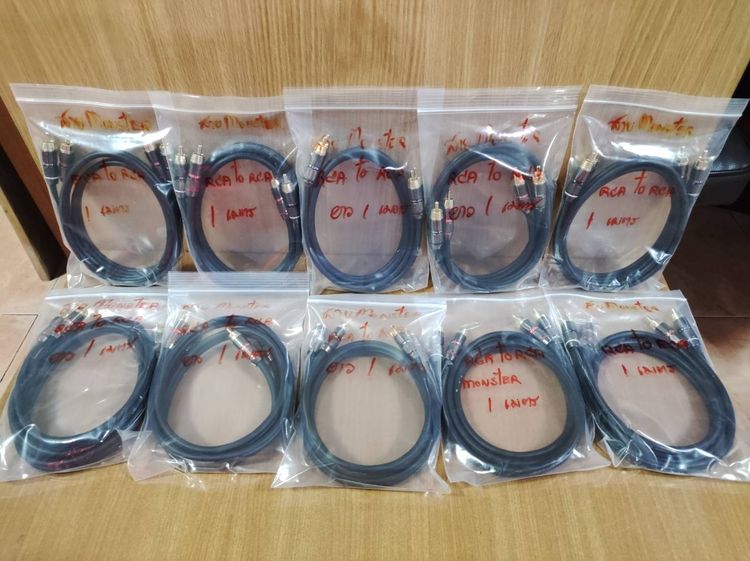 สาย RCA Monster interlink 200 ของใหม่ ยาว 1 เมตร เสียงดีมาก คุ้มเกินราคา รูปที่ 5