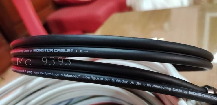 สาย RCA Monster interlink 200 ของใหม่ ยาว 1 เมตร เสียงดีมาก คุ้มเกินราคา รูปที่ 3