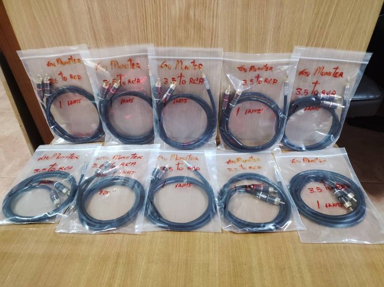 สายสัญญาณ Mini to RCA (3.5mm to RCA) Monster Prolink Standard 100 ของใหม่  รูปที่ 5